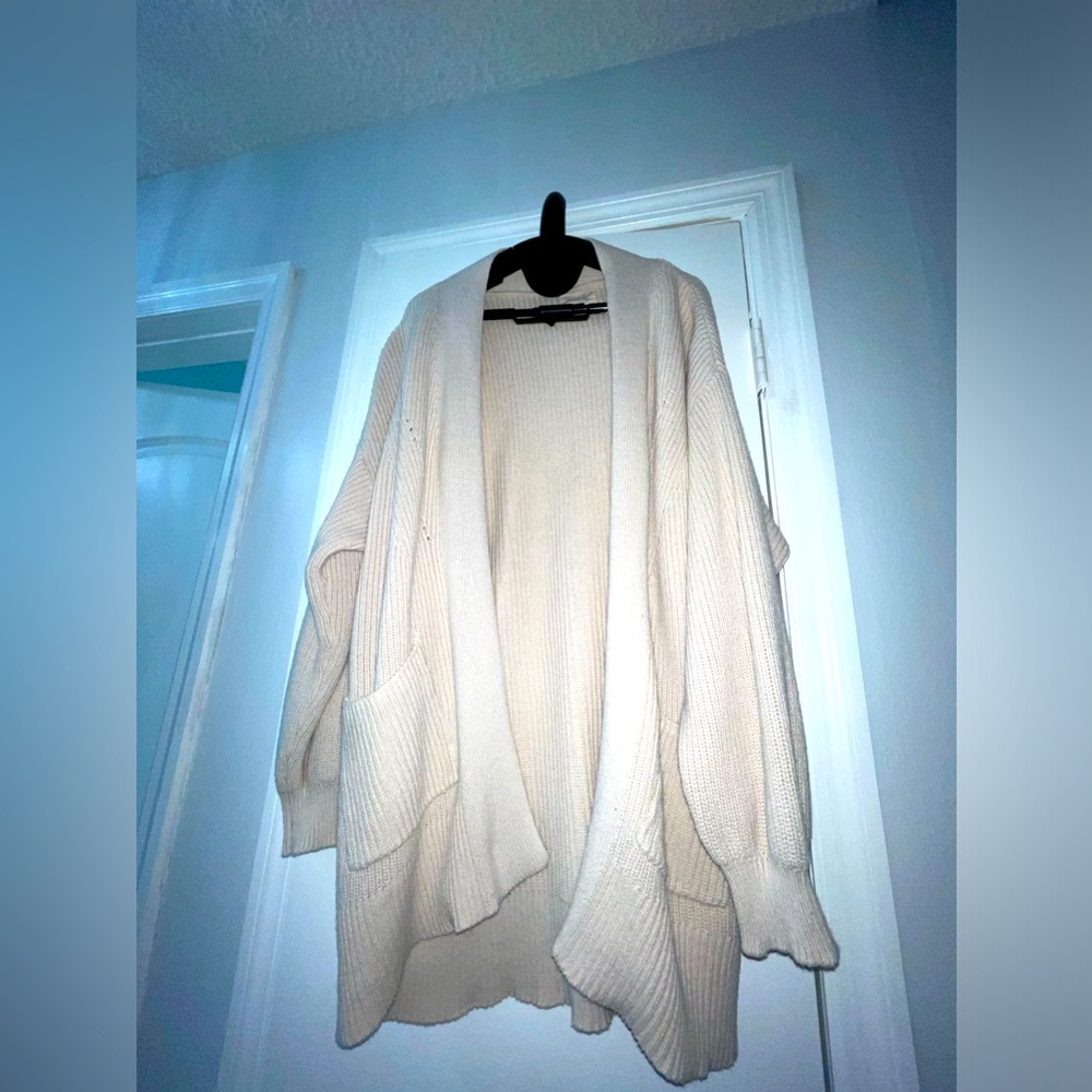 Cream Front Cardigan